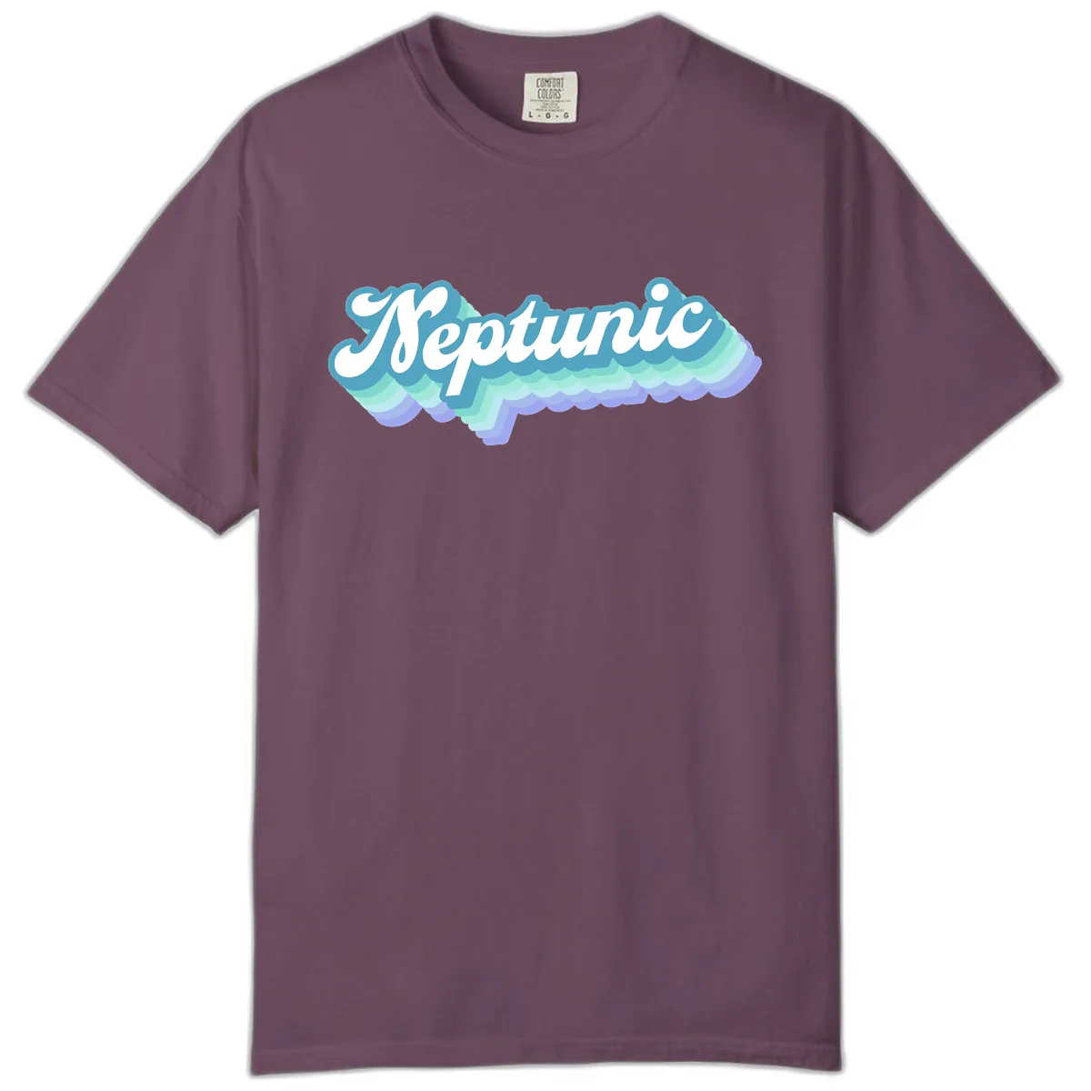 Neptune Cloud Typography Comfort Color in Berry