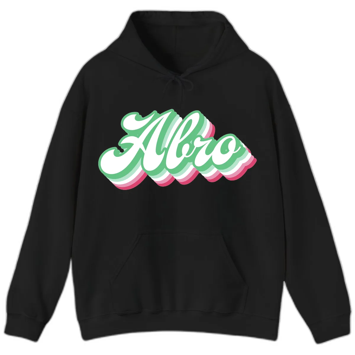 Hello Wavy Pride Hoodie in Black