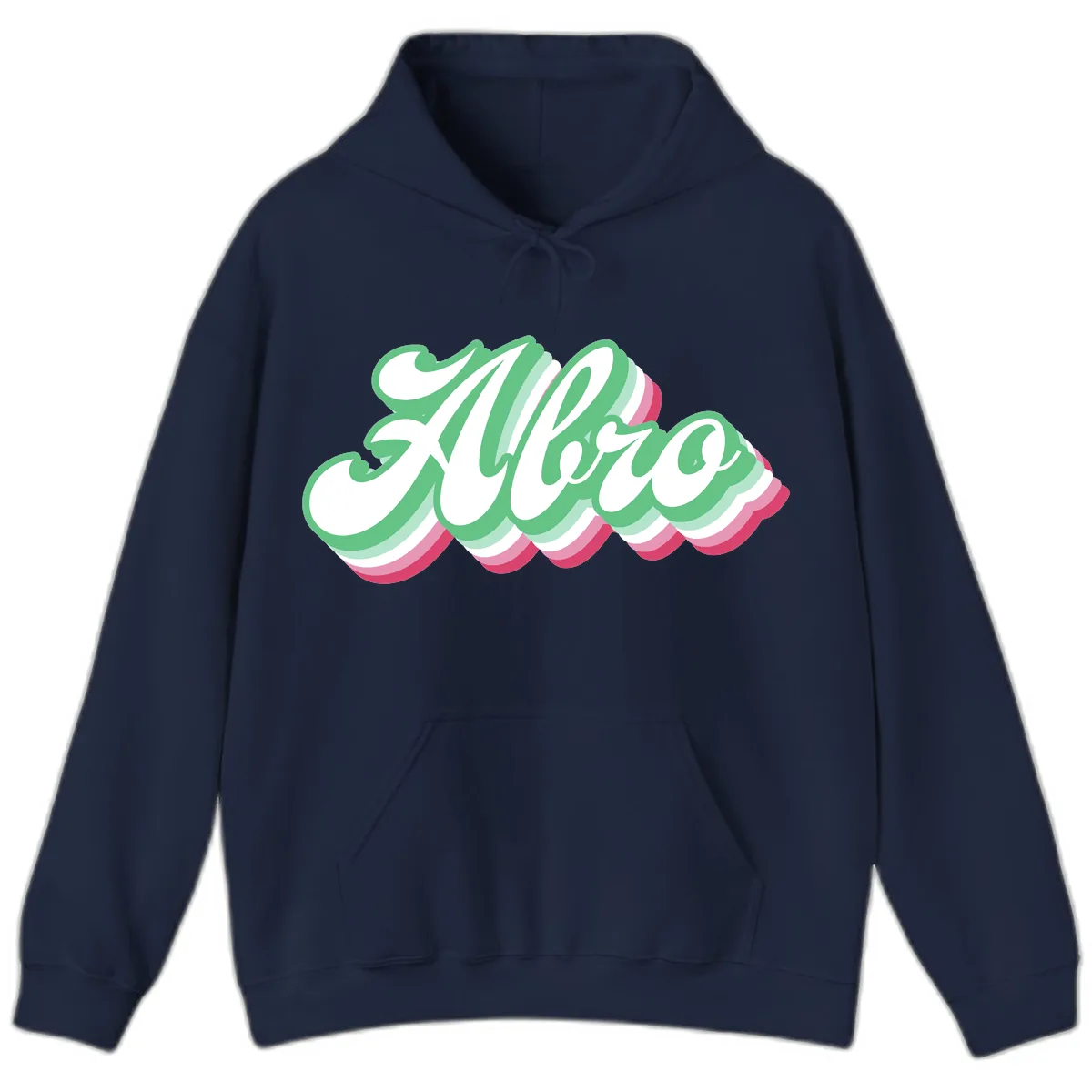 Hello Wavy Pride Hoodie in Navy