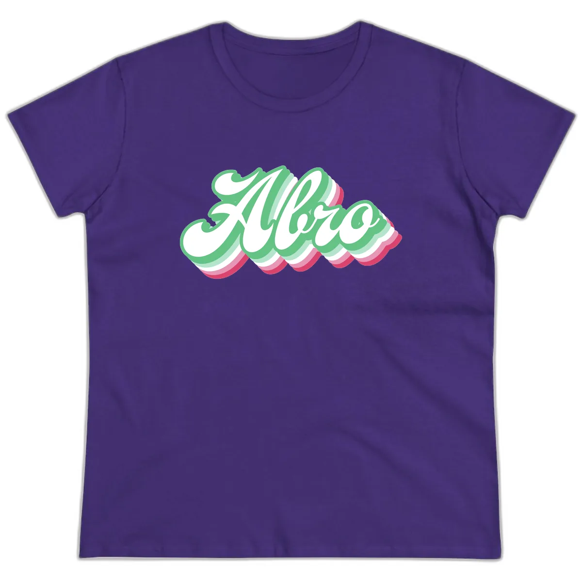 Hello Wavy Pride Ladies Tee in Purple