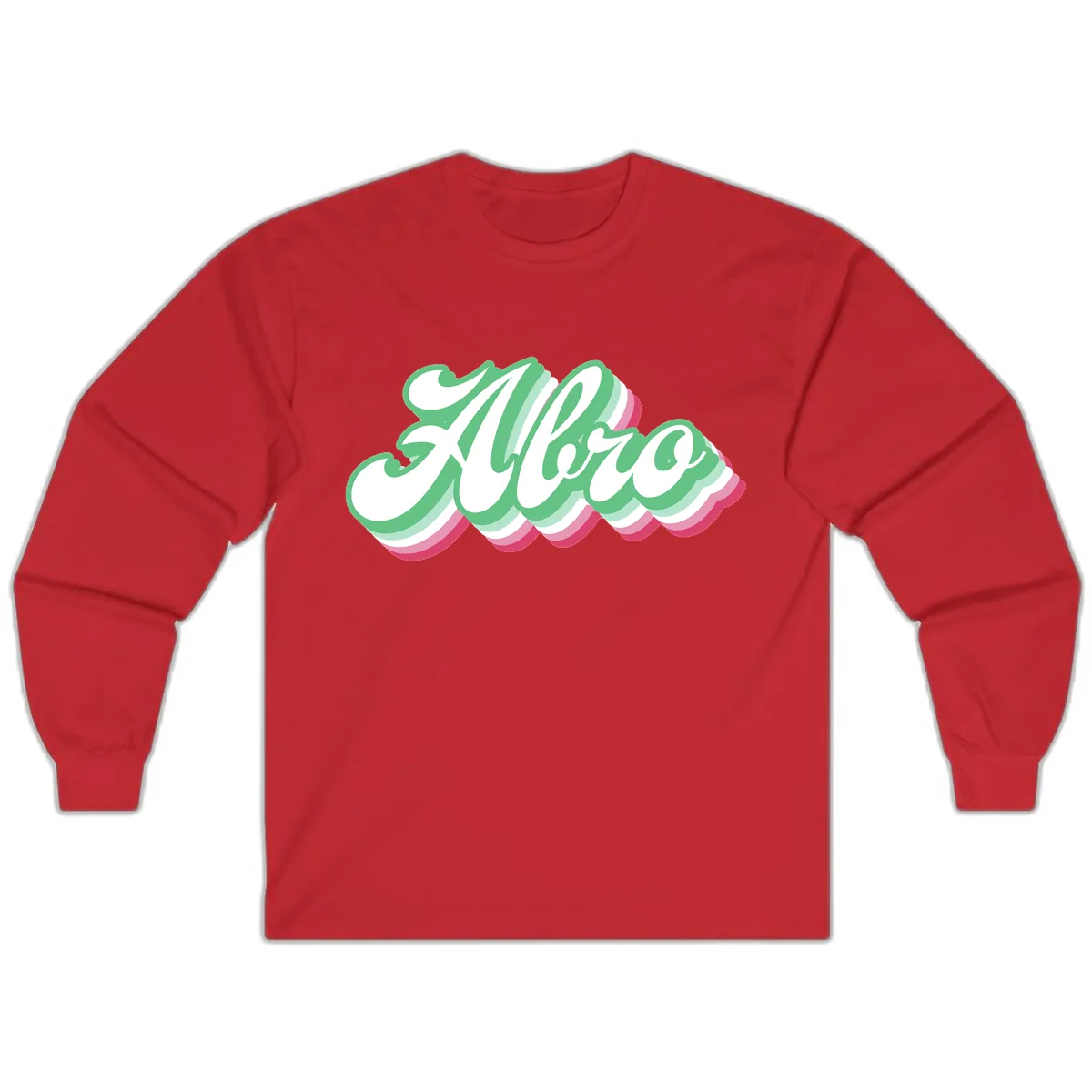 Hello Wavy Pride Long Sleeve in Red