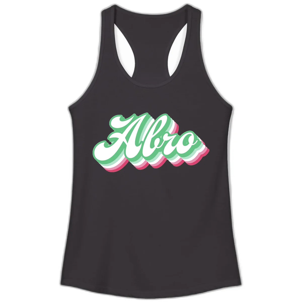 Hello Wavy Pride Ladies Tank in Black