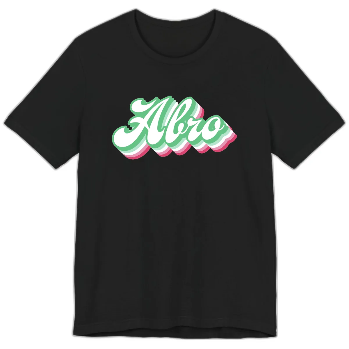 Hello Wavy Pride Premium T-Shirt in Black
