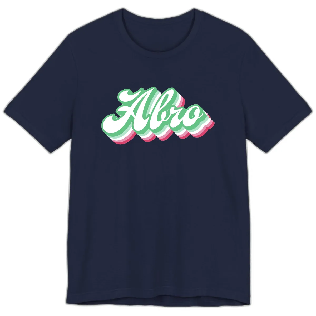 Hello Wavy Pride Premium T-Shirt in Navy