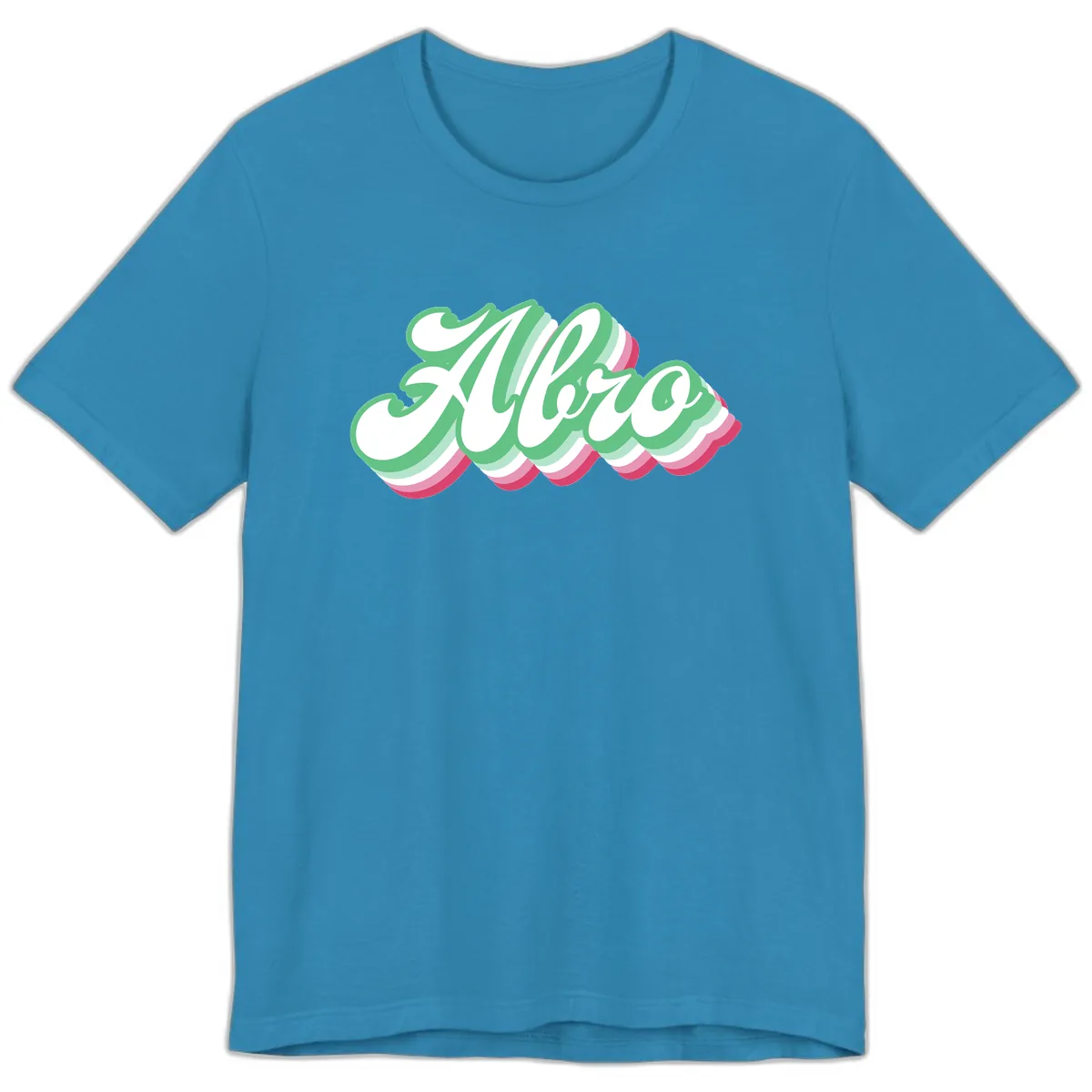 Hello Wavy Pride Premium T-Shirt in Aqua