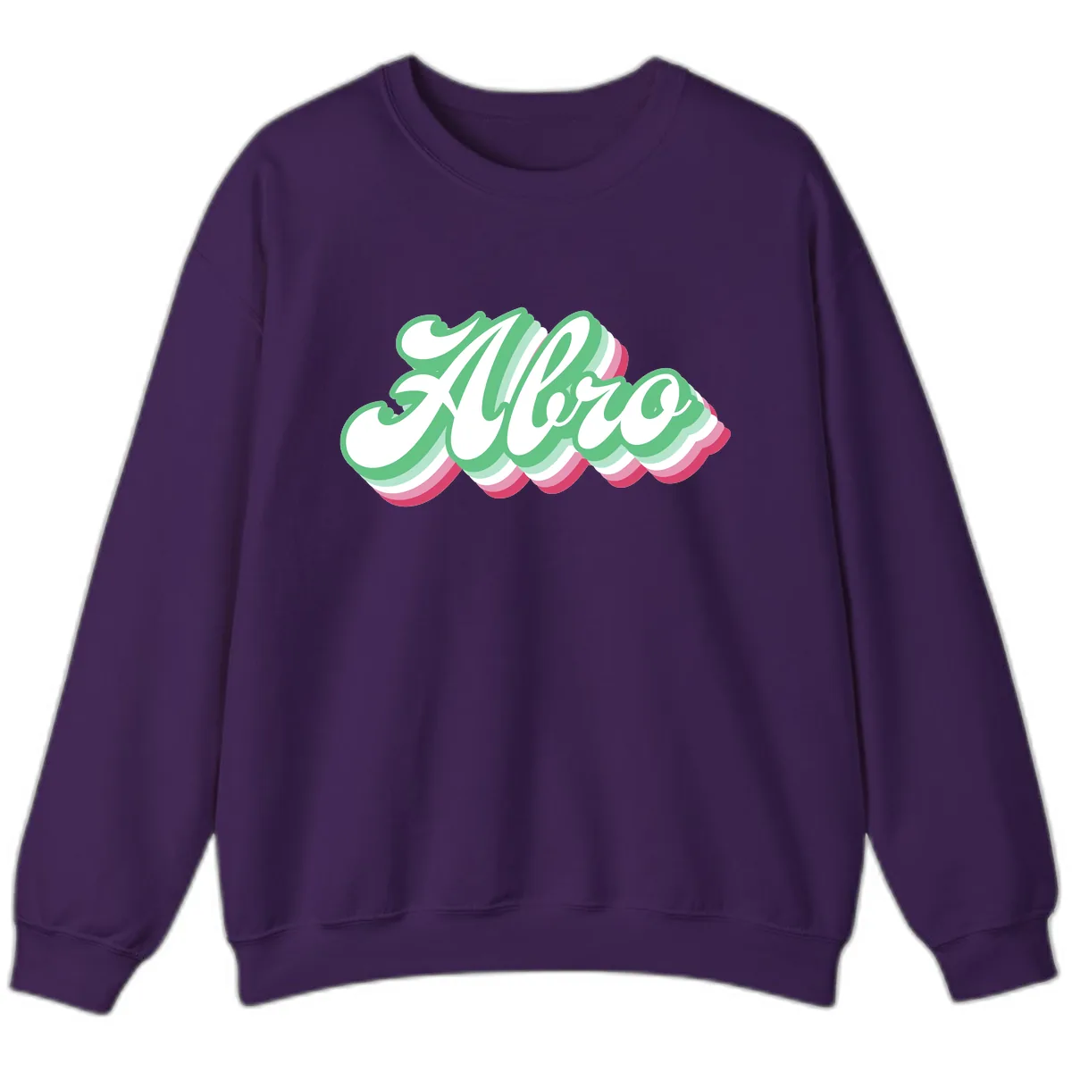 Hello Wavy Pride Sweatshirt in Purple