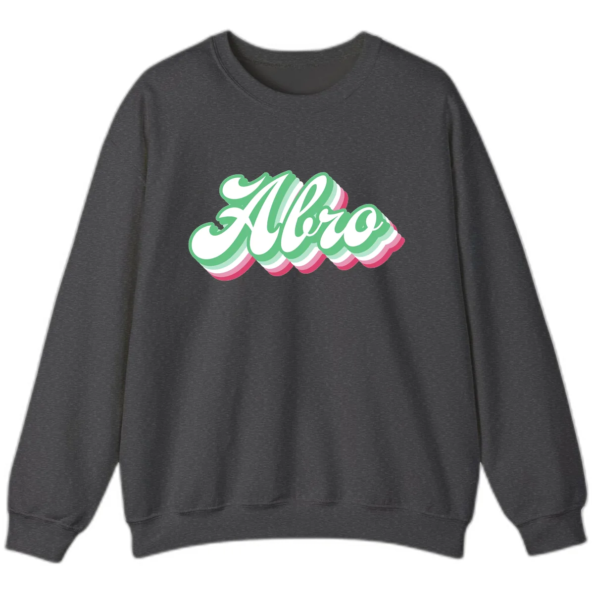 Hello Wavy Pride Sweatshirt in Dark Heather