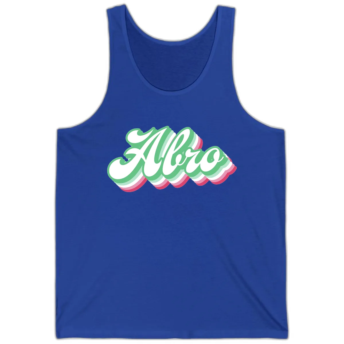 Hello Wavy Pride Tank in True Royal