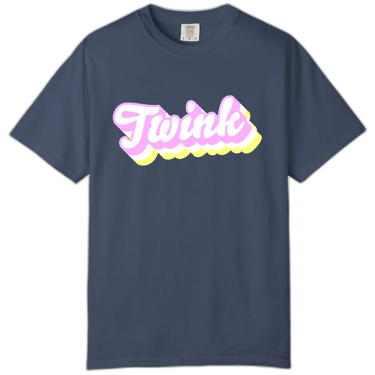 Frosted Pink Ice Cream Treat Comfort Color in Midnight