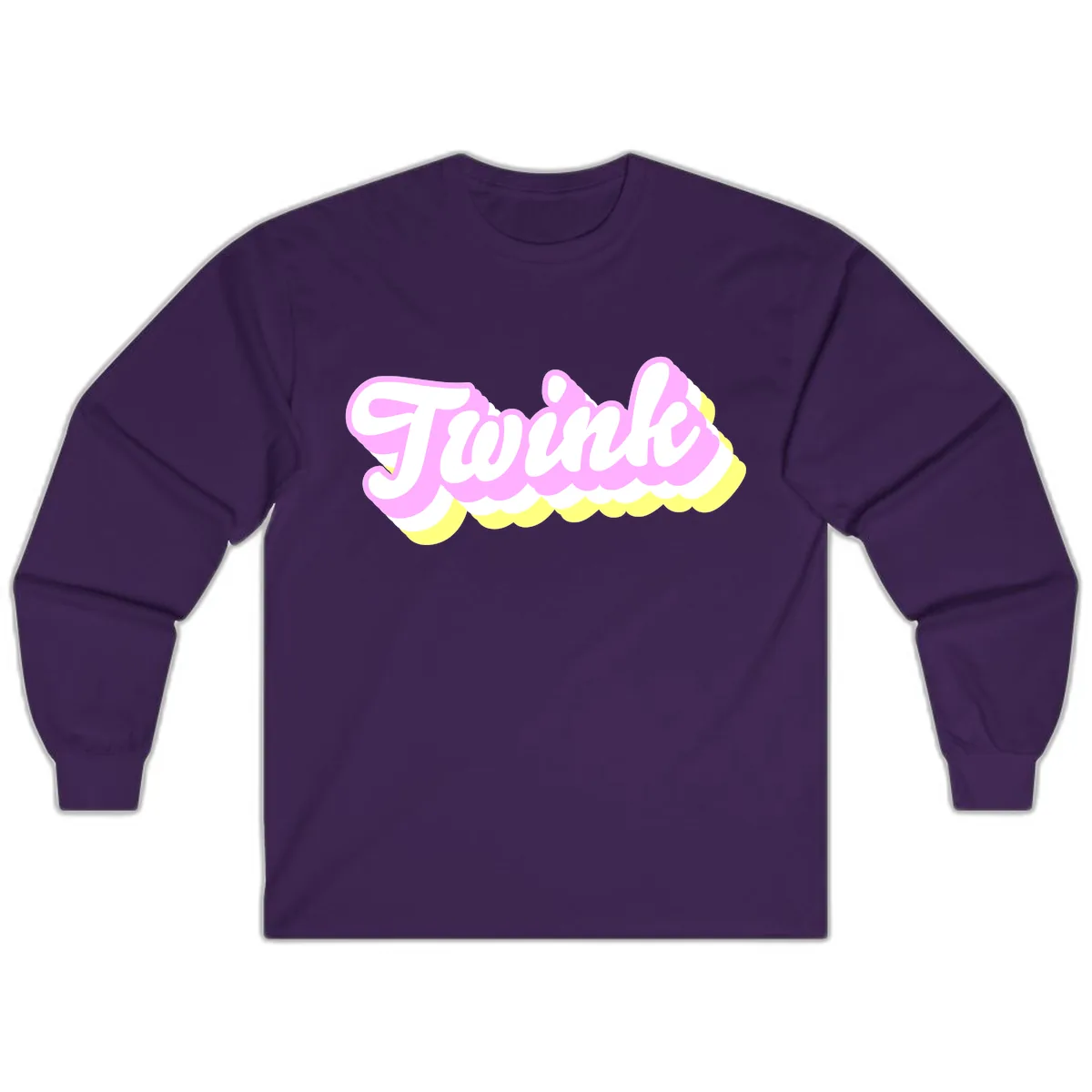 Frosted Pink Ice Cream Treat Long Sleeve in Purple