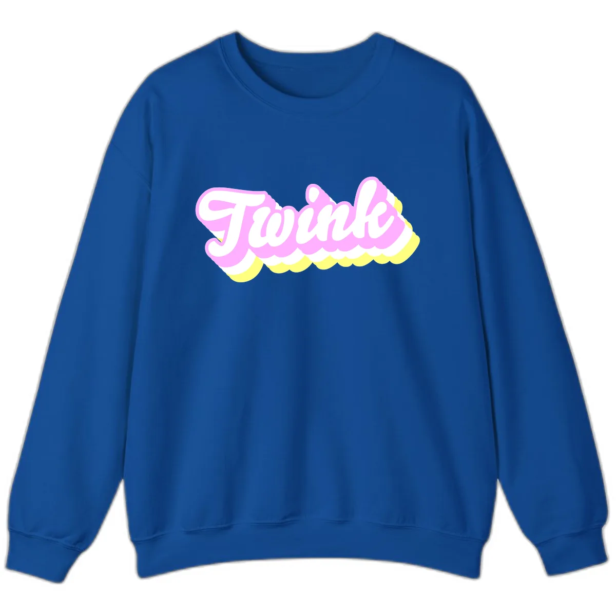 Frosted Pink Ice Cream Treat Sweatshirt in Royal