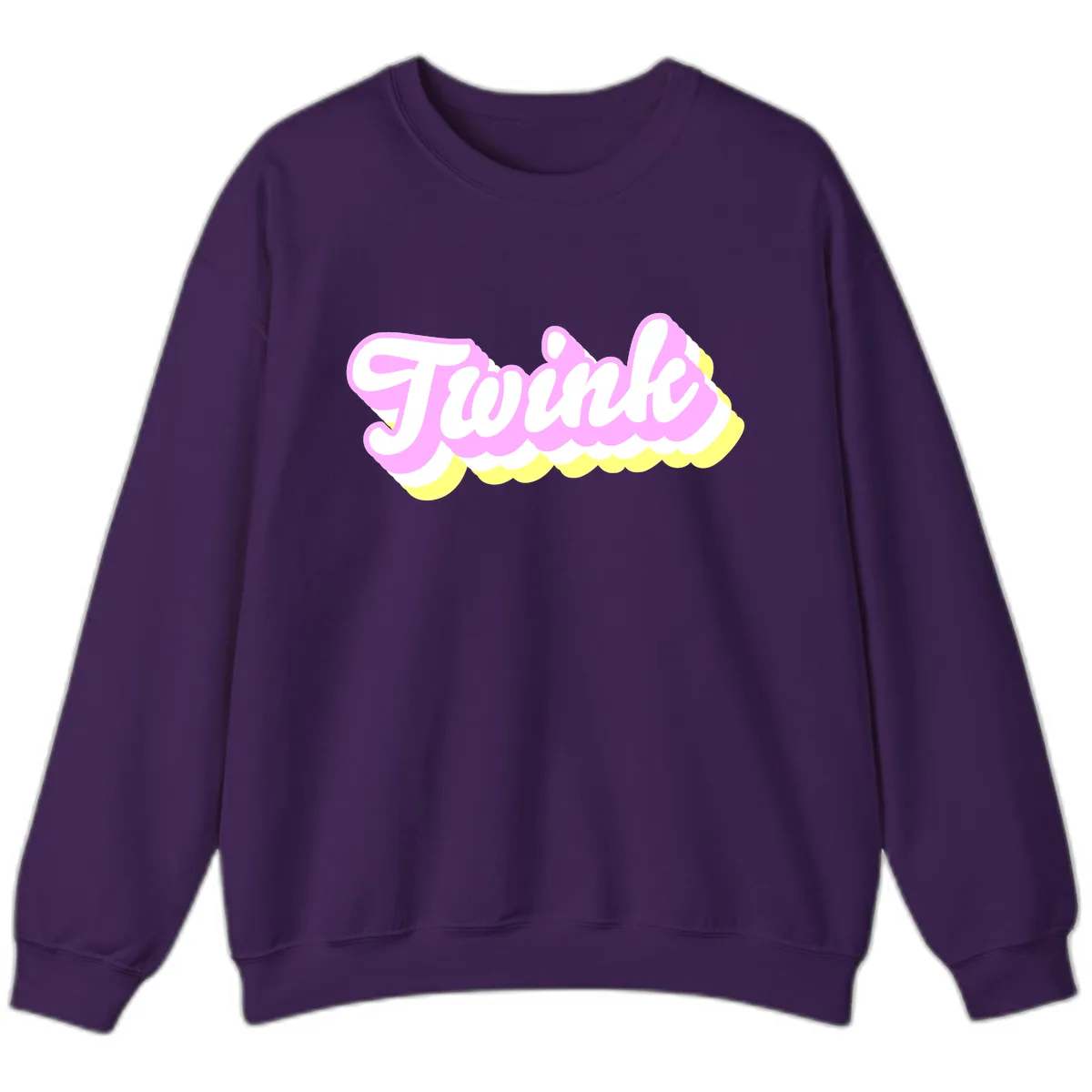 Frosted Pink Ice Cream Treat Sweatshirt in Purple