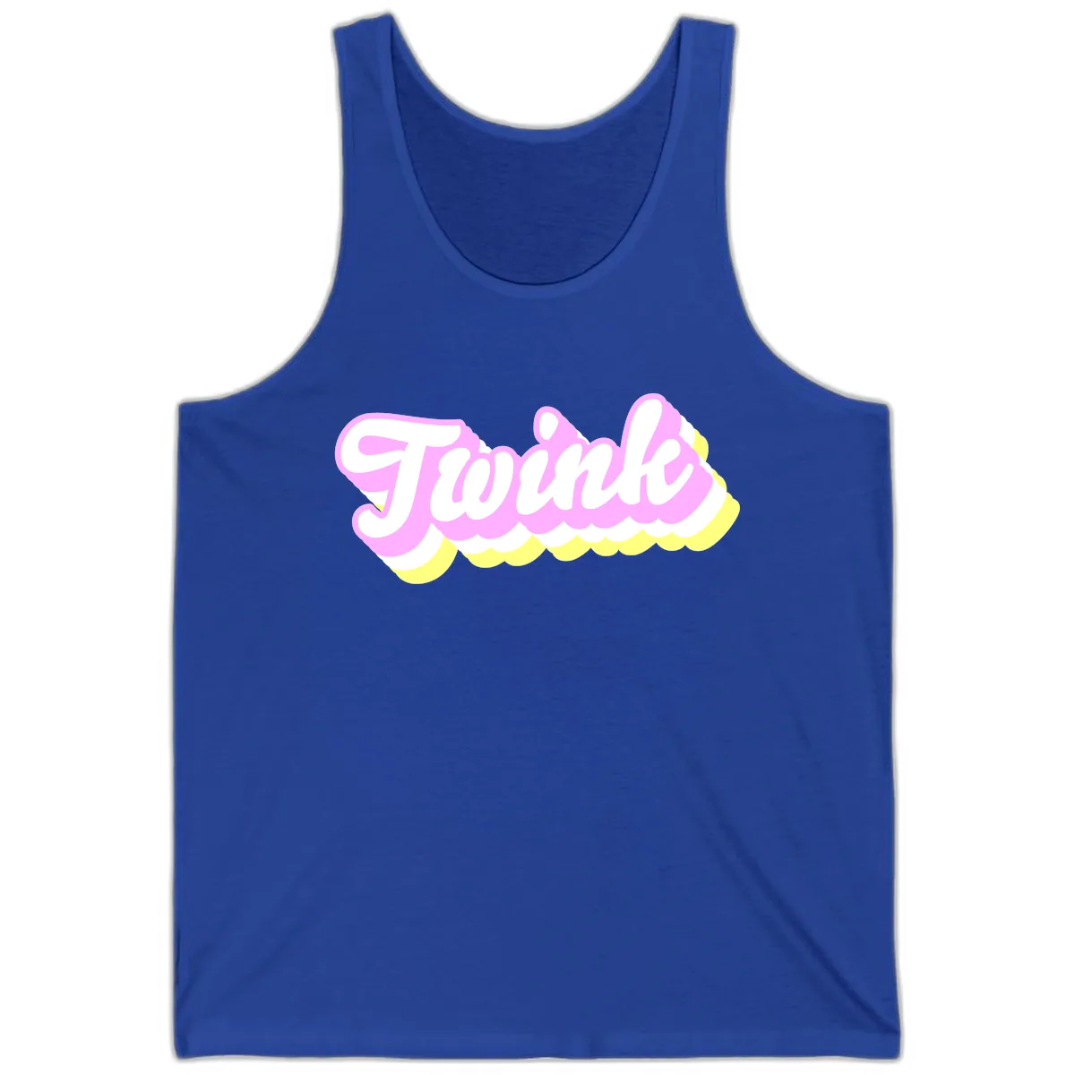 Frosted Pink Ice Cream Treat Tank in True Royal