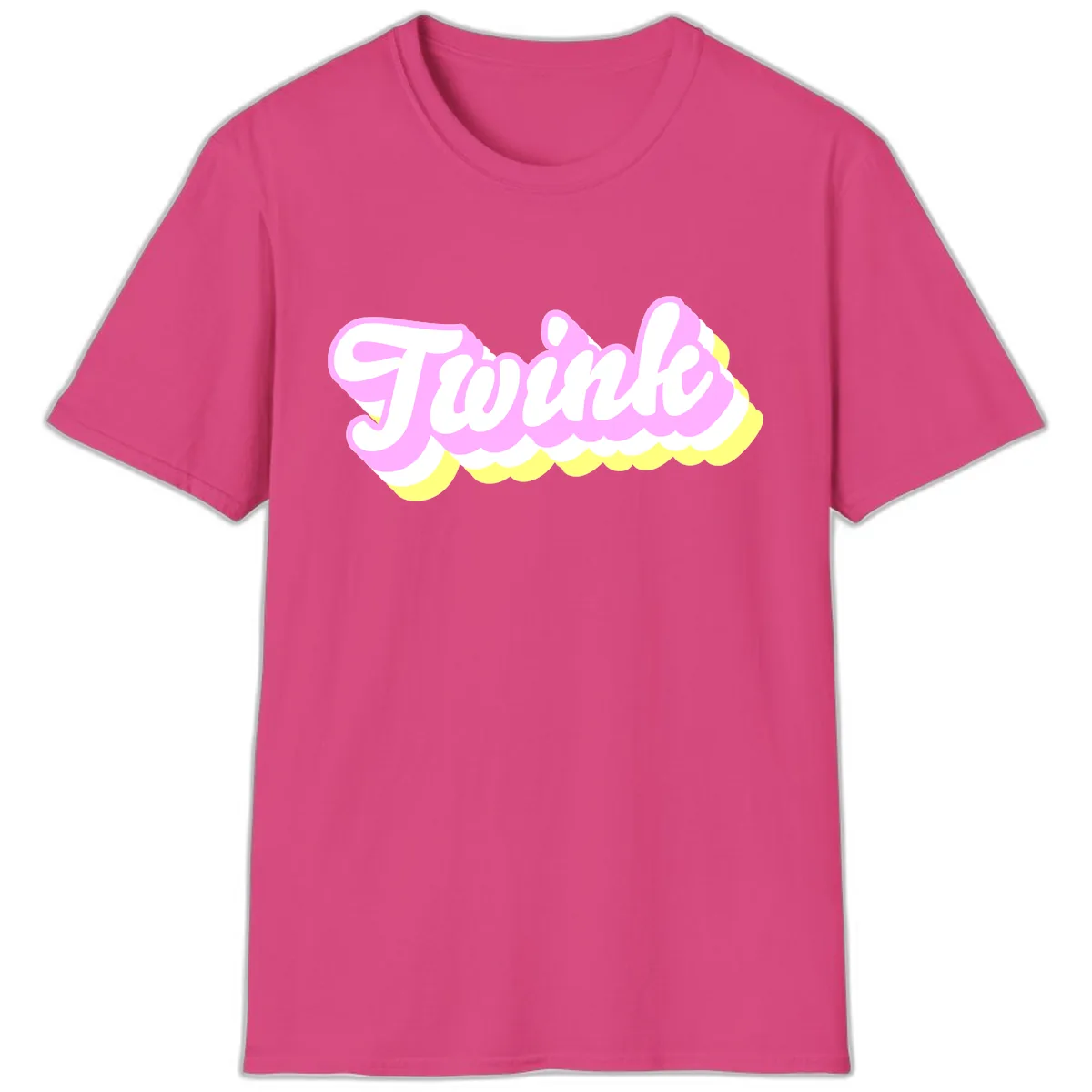 Frosted Pink Ice Cream Treat T-Shirt in Heliconia