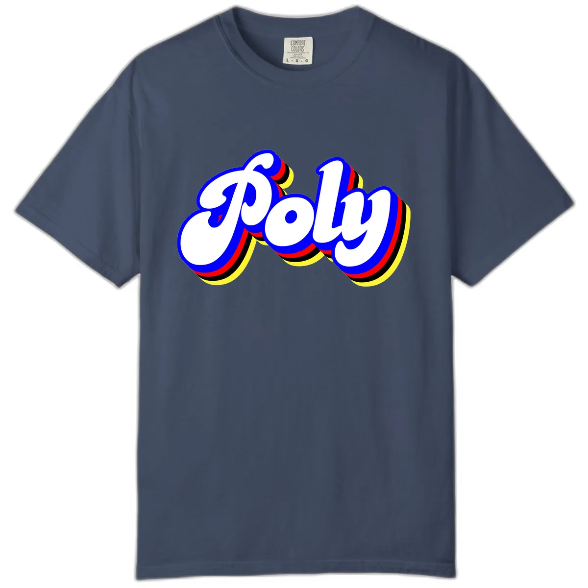 Pop Retro Typography Design Comfort Color in Midnight