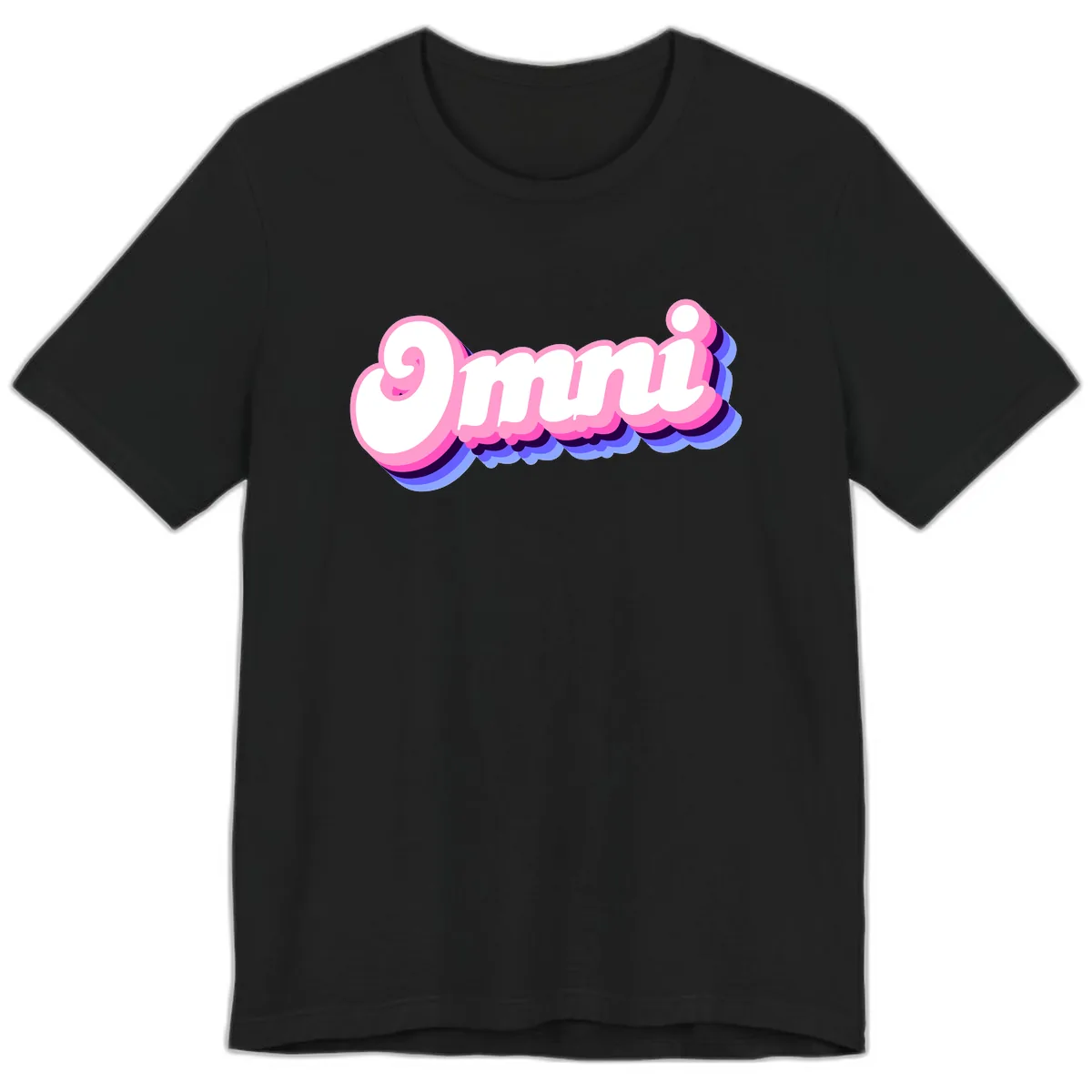 Omg Bubble Text Design Premium T-Shirt in Black
