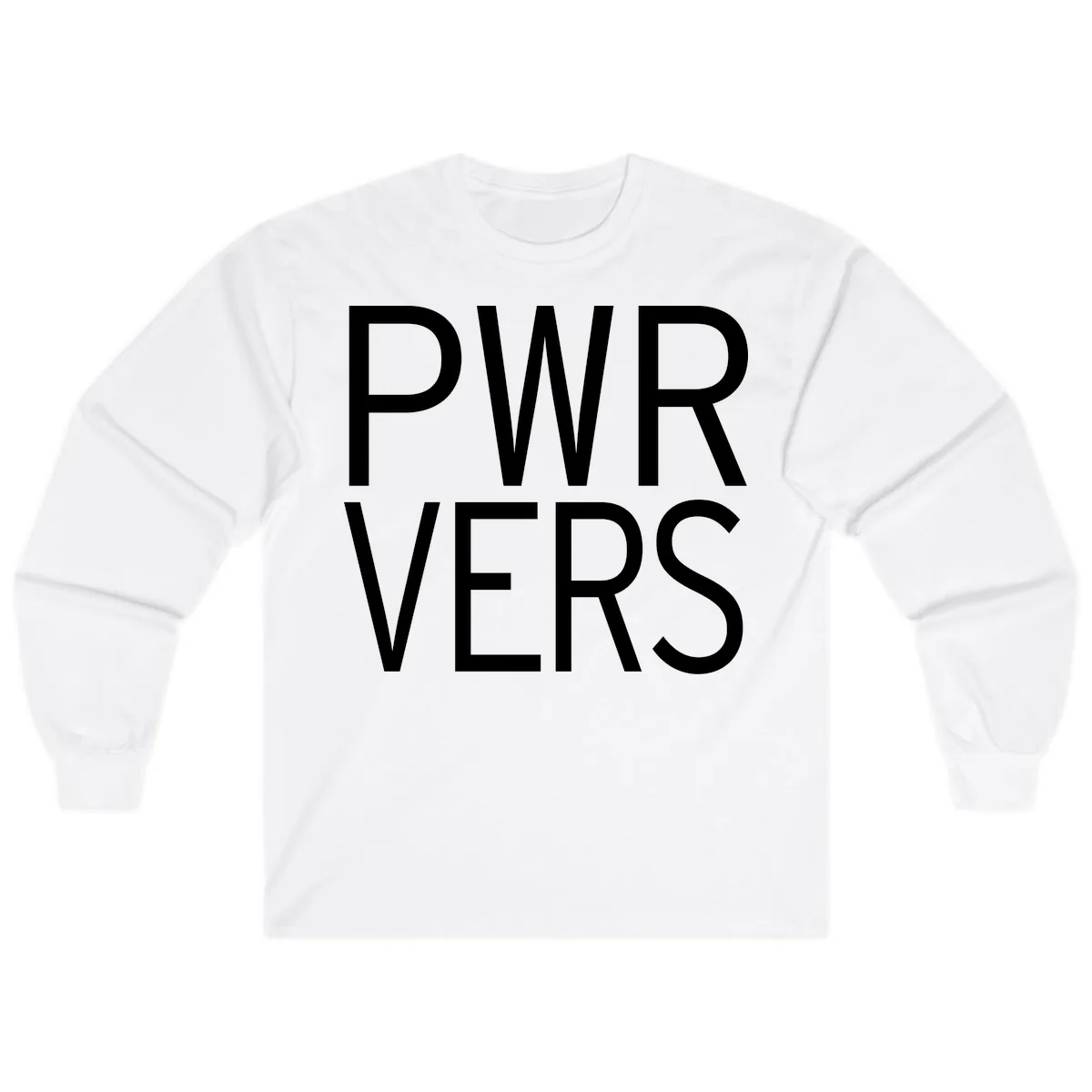 PWR VERS Pride Statement Long Sleeve in White