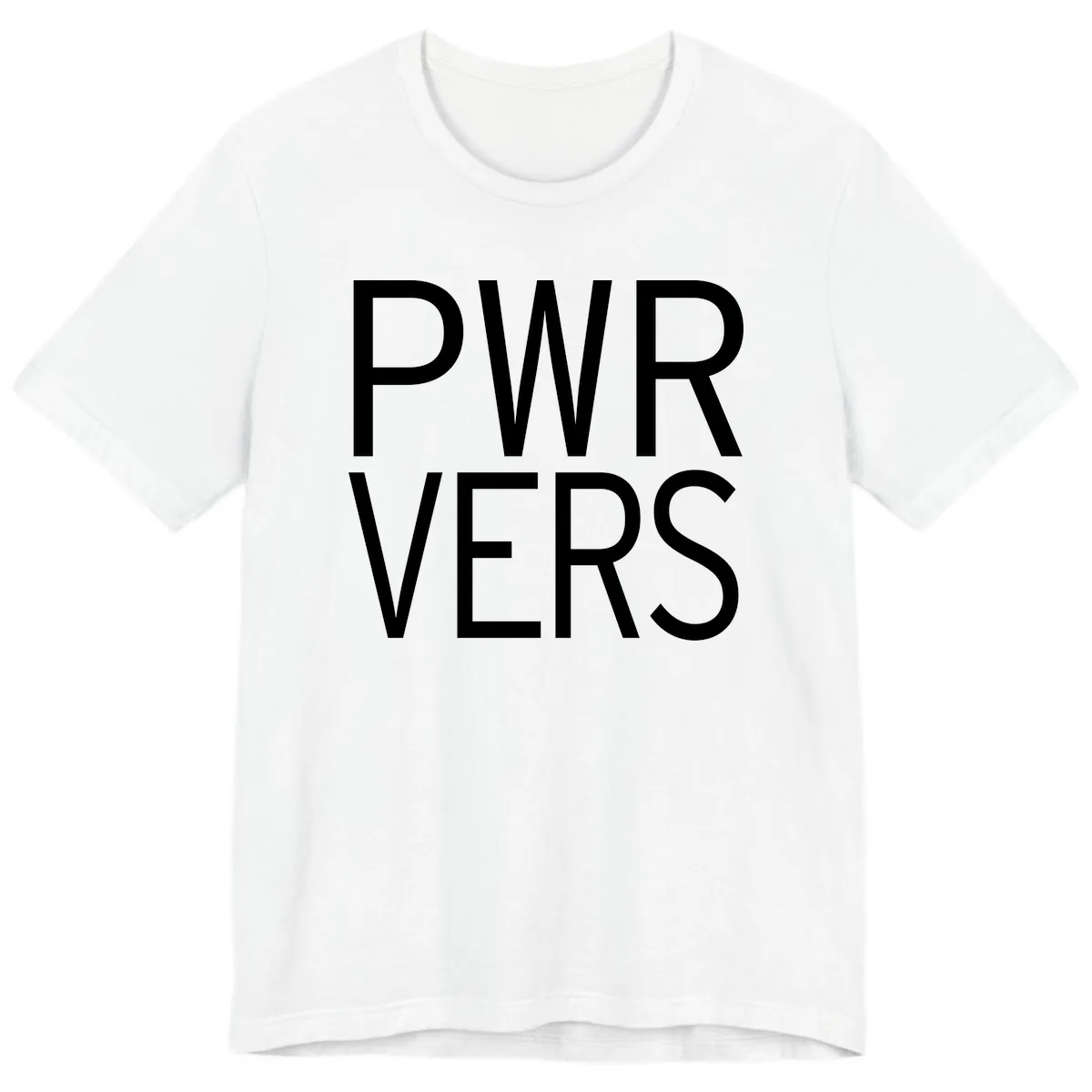 PWR VERS Pride Statement Premium T-Shirt in White