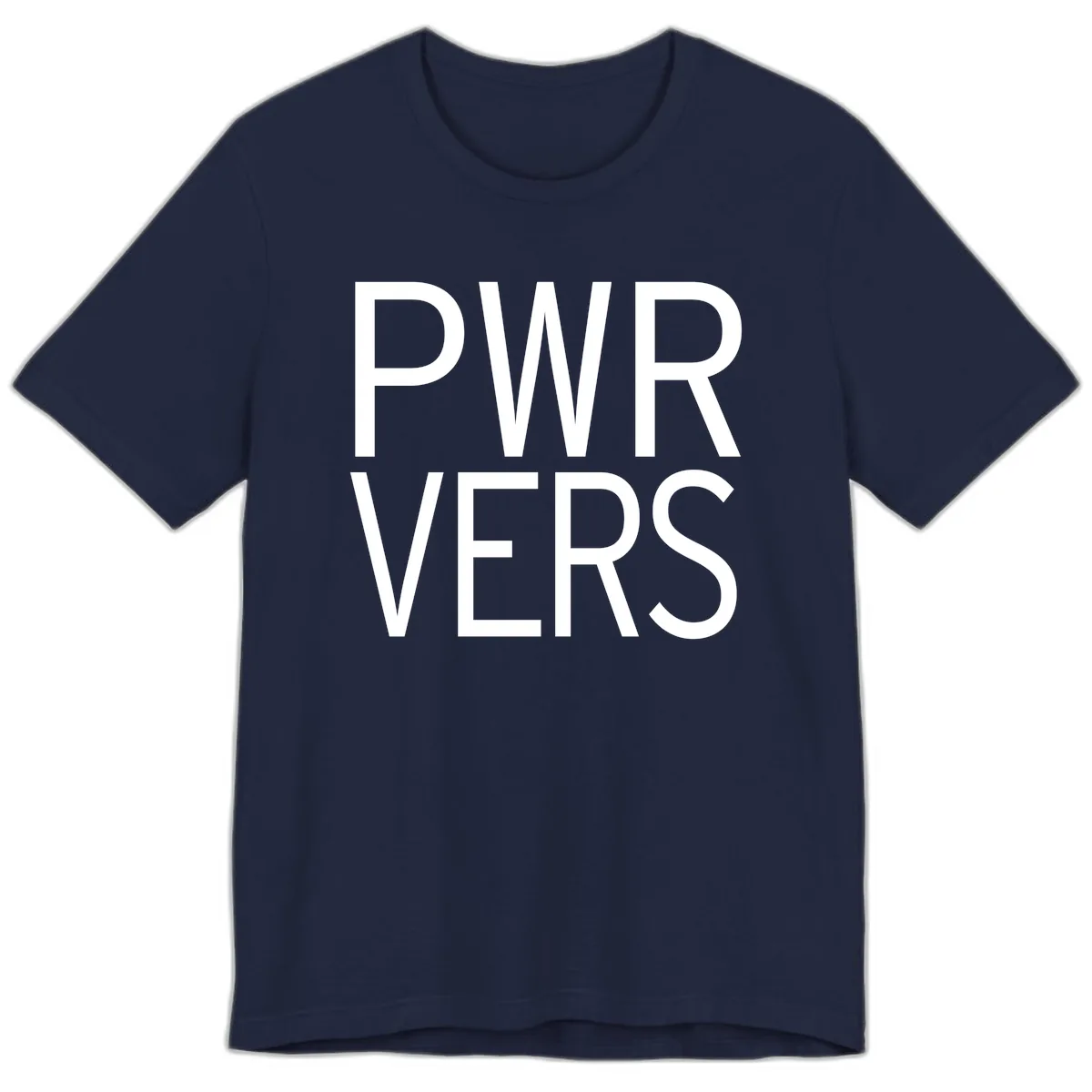 PWR VERS Pride Statement Premium T-Shirt in Navy