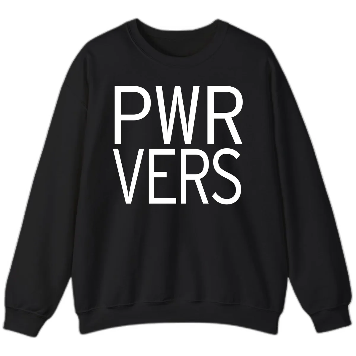 PWR VERS Pride Statement Sweatshirt in Black