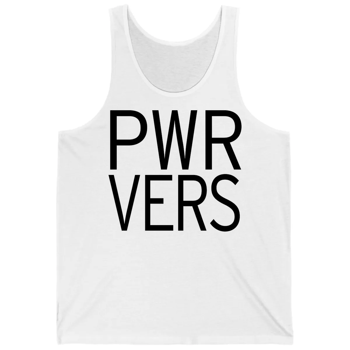PWR VERS Pride Statement Tank in White