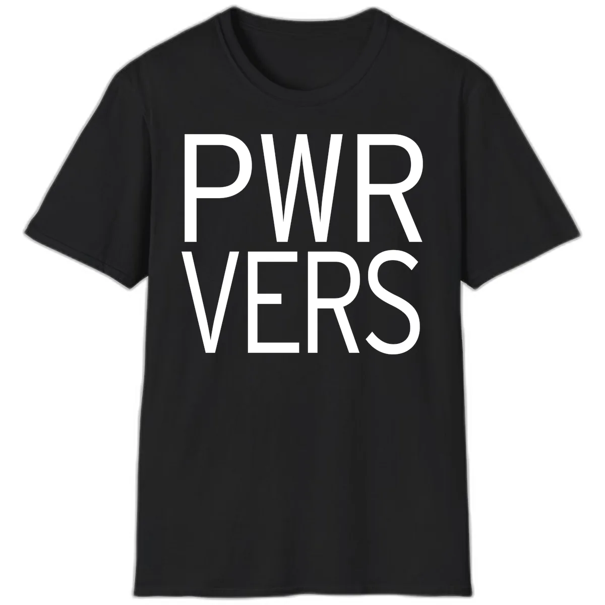 PWR VERS Pride Statement T-Shirt in Black