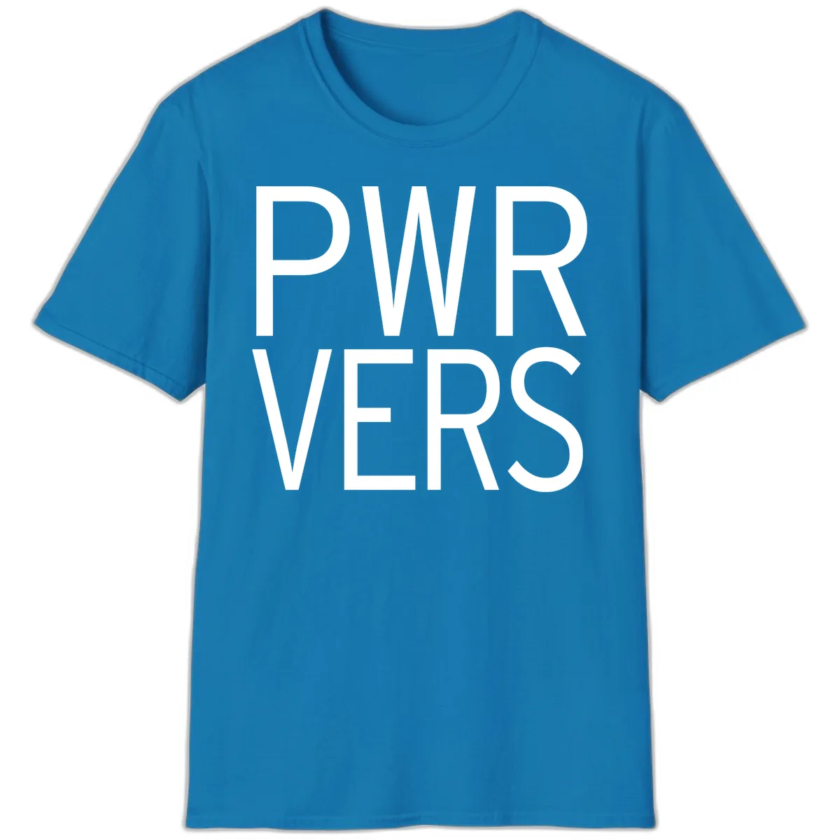 PWR VERS Pride Statement T-Shirt in Sapphire