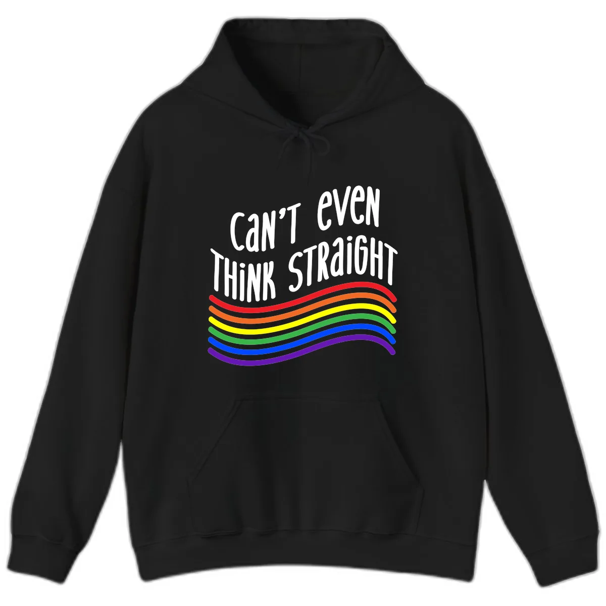 Can't Even Think Straight Hoodie in Black