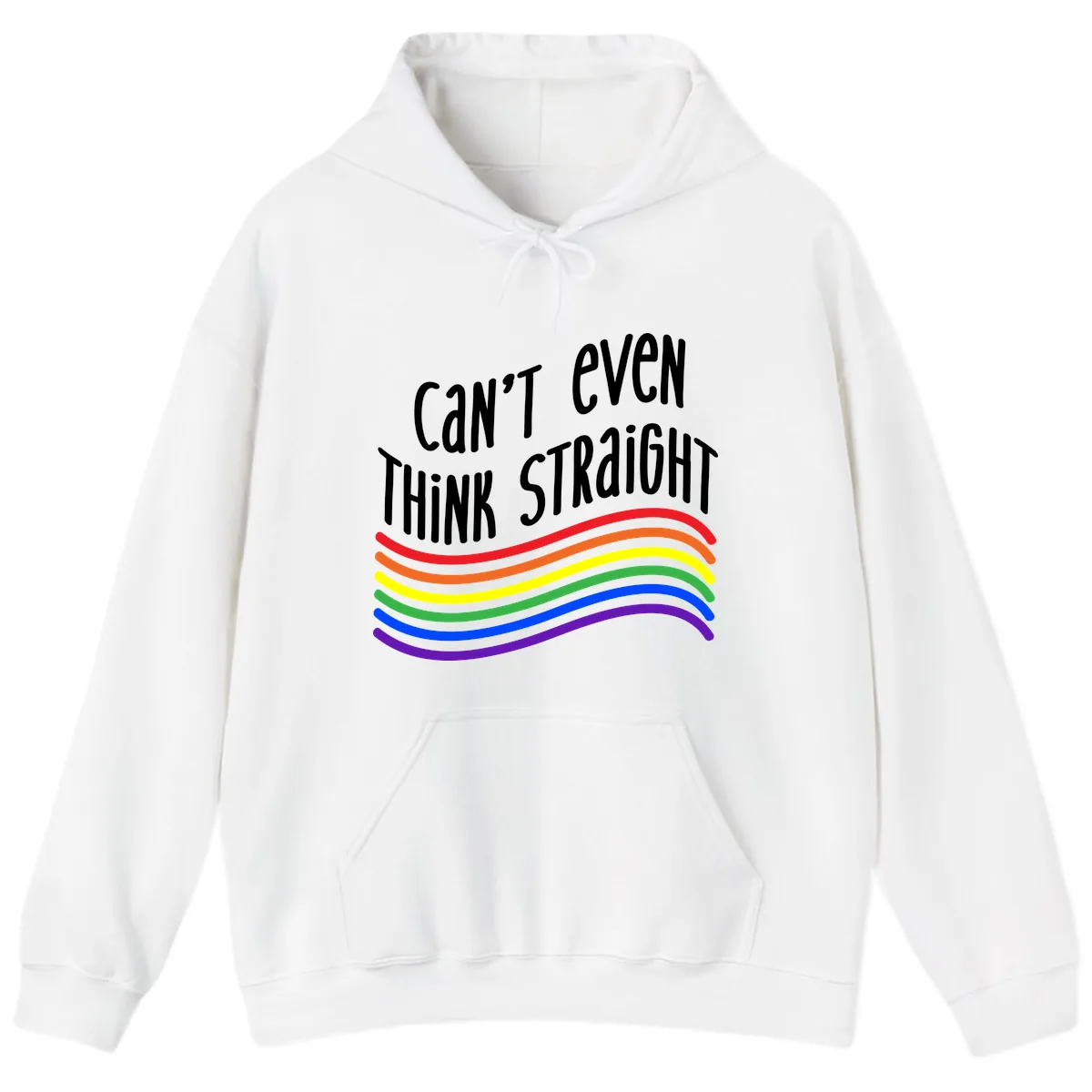 Can't Even Think Straight Hoodie in White