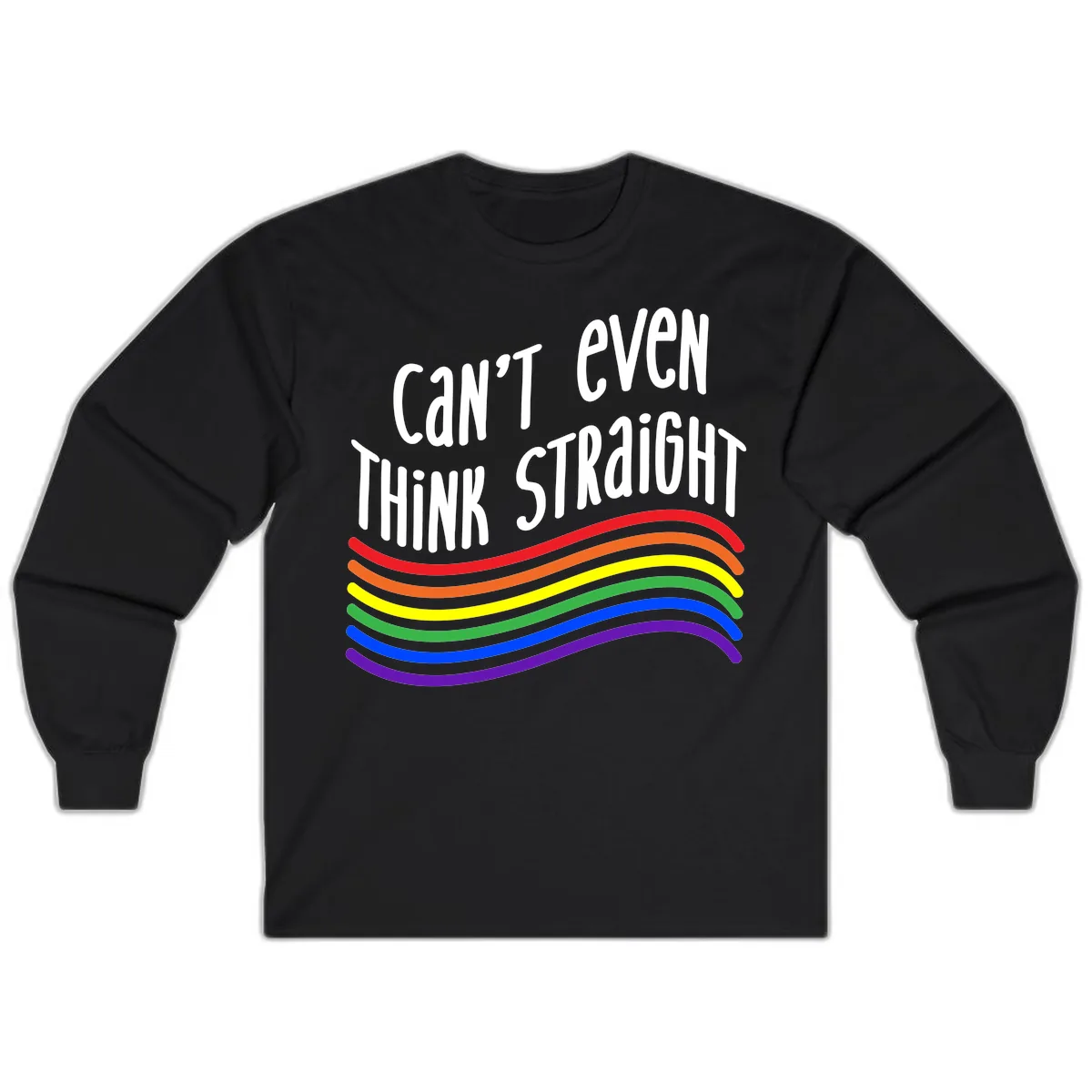 Can't Even Think Straight Long Sleeve in Black