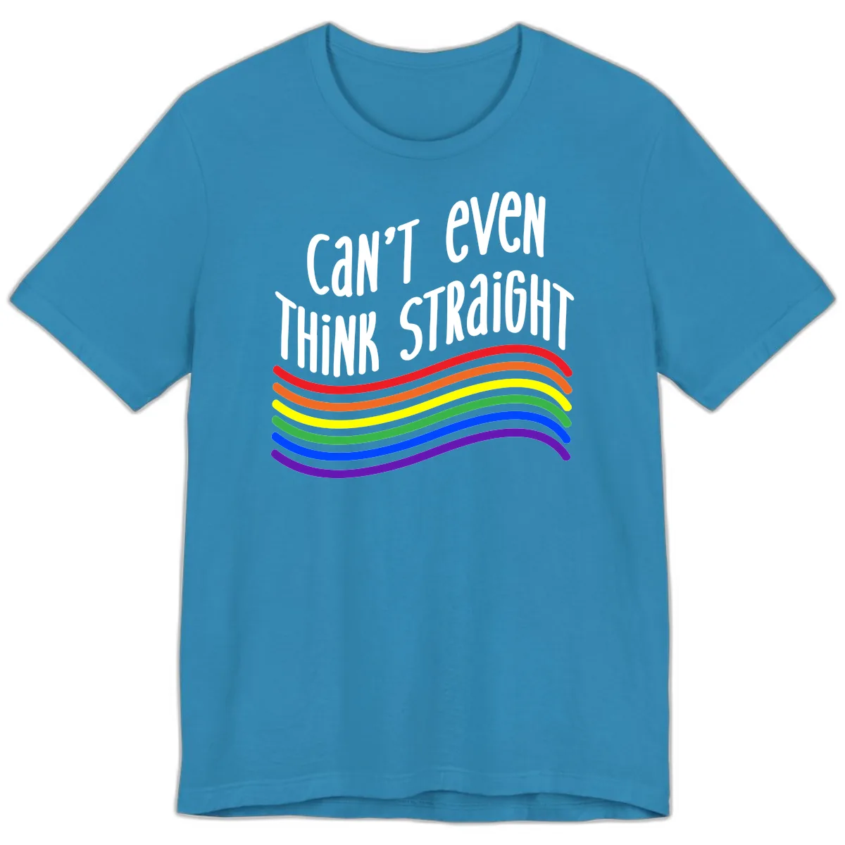 Can't Even Think Straight Premium T-Shirt in Aqua