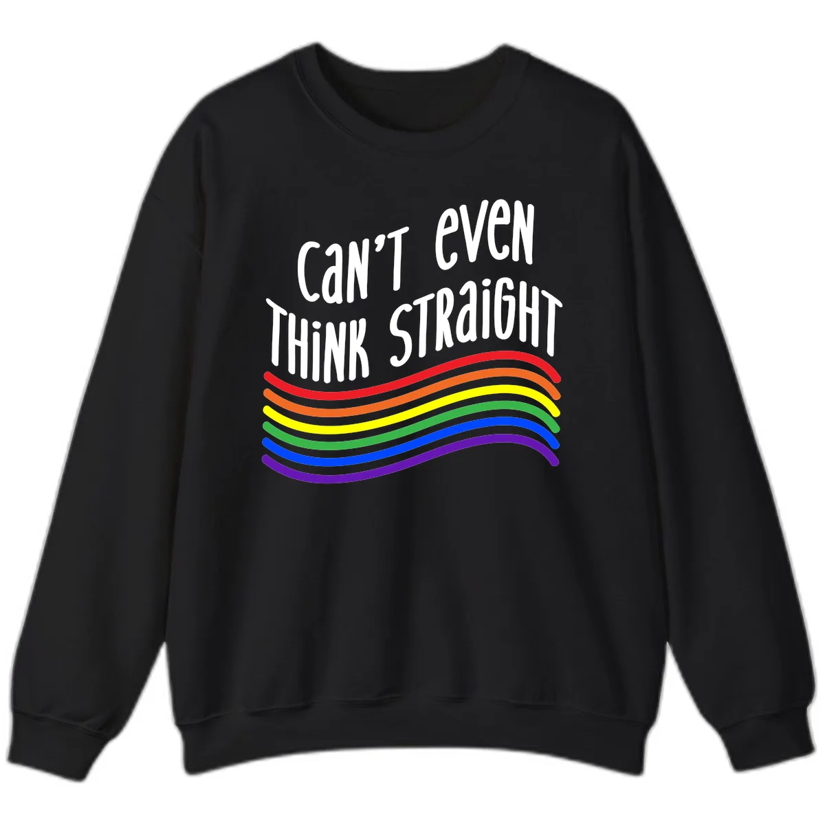 Can't Even Think Straight Sweatshirt in Black