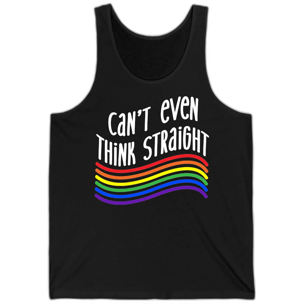 Can't Even Think Straight Tank in Black