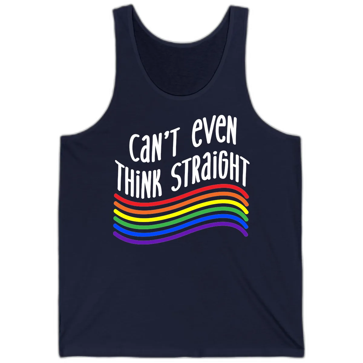Can't Even Think Straight Tank in Navy