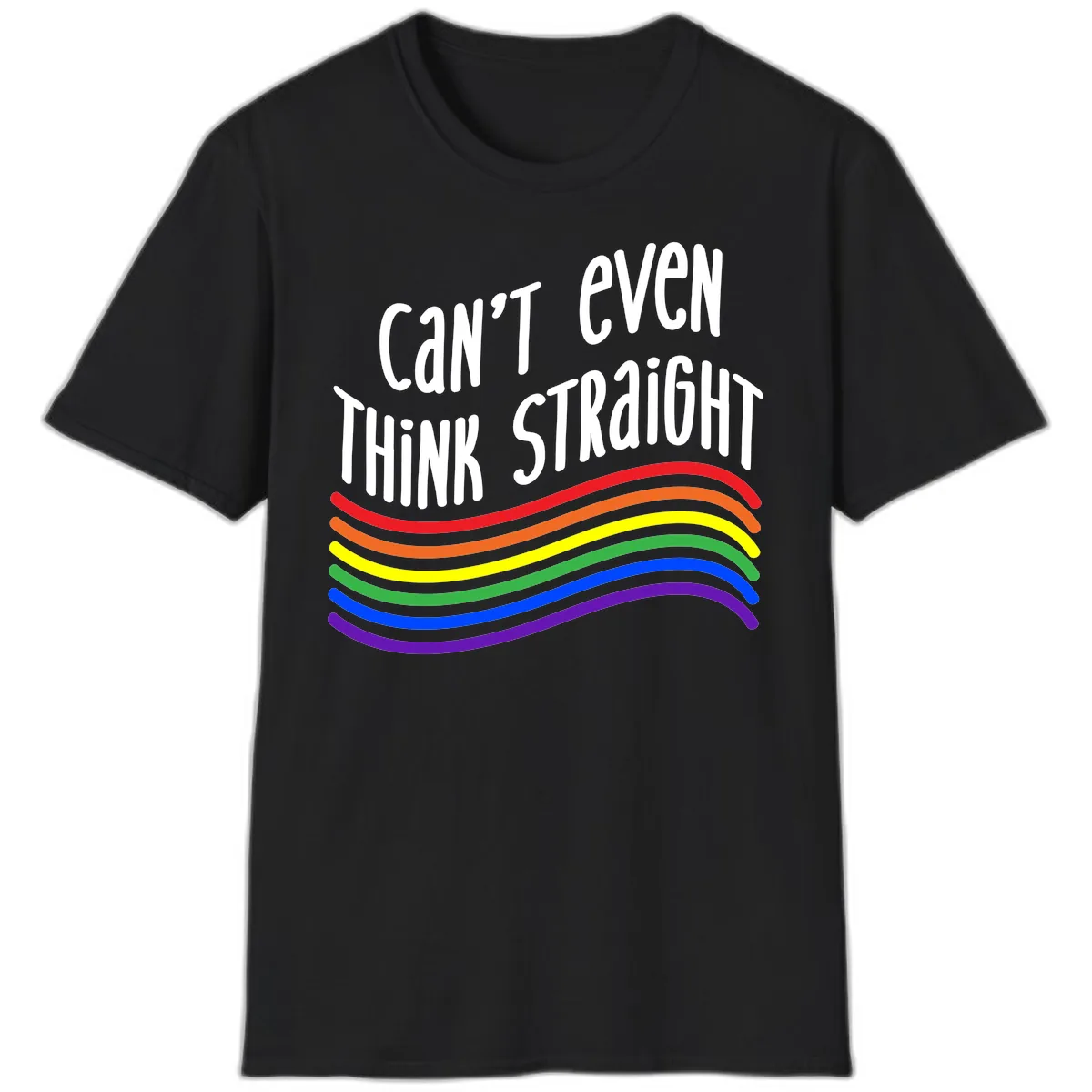 Can't Even Think Straight T-Shirt in Black