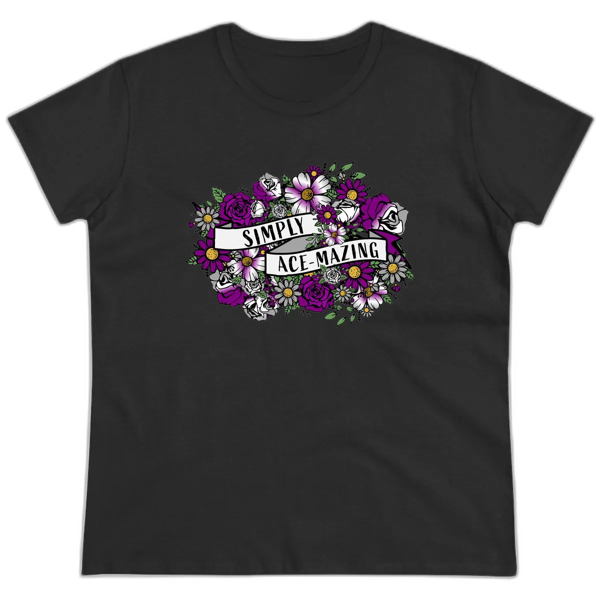 Simply Ace-Mazing Ladies Tee in Black