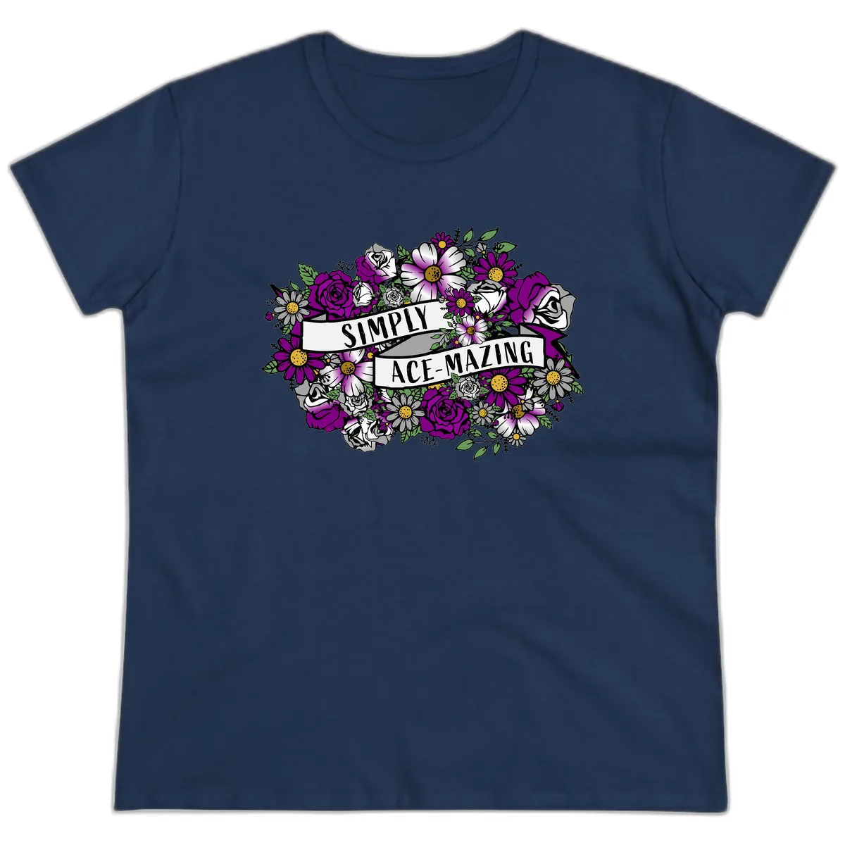 Simply Ace-Mazing Ladies Tee in Navy