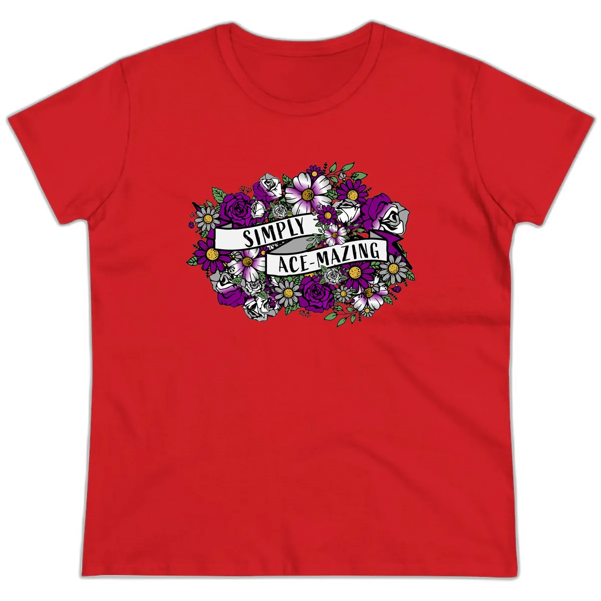 Simply Ace-Mazing Ladies Tee in Red