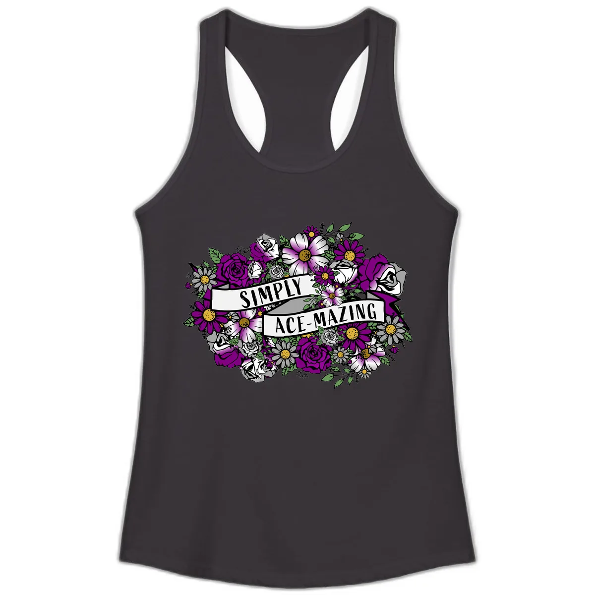 Simply Ace-Mazing Ladies Tank in Black