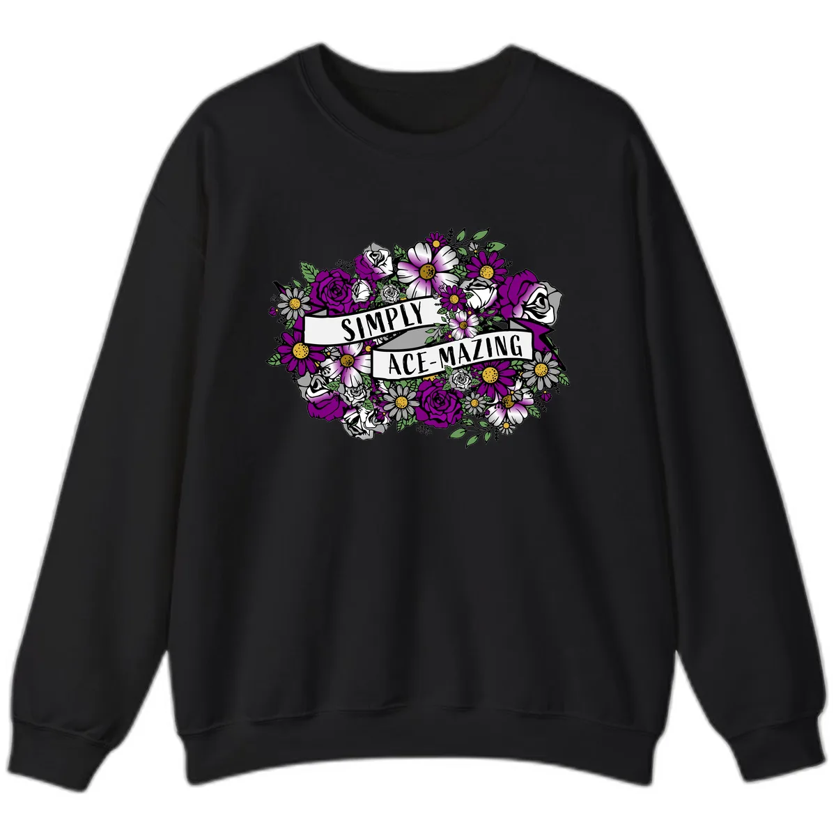 Simply Ace-Mazing Sweatshirt in Black