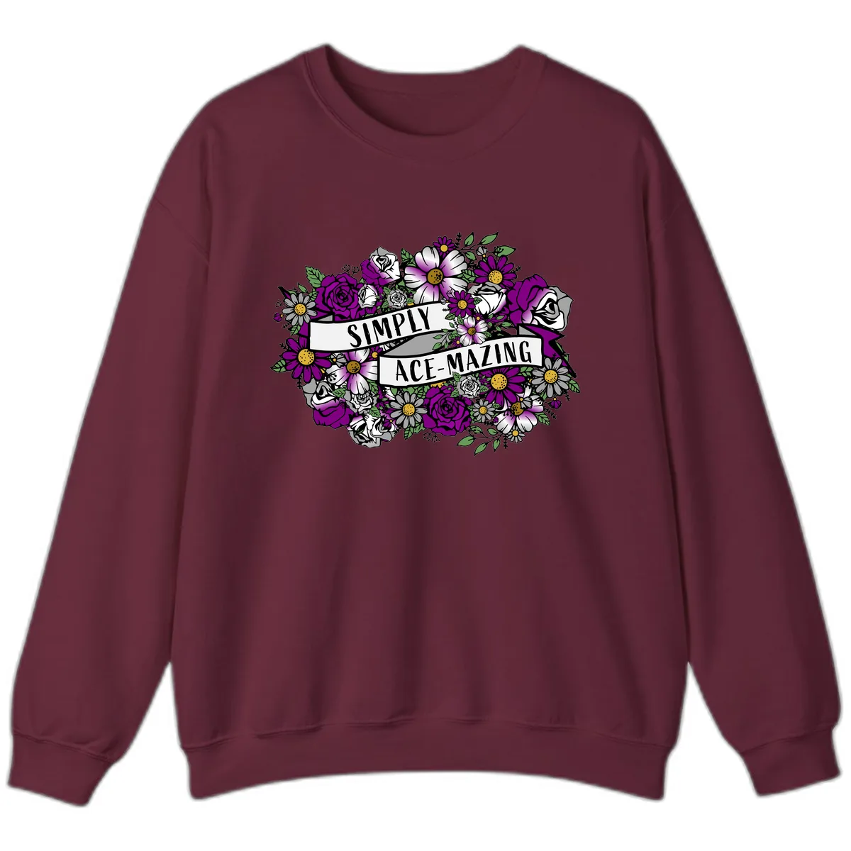 Simply Ace-Mazing Sweatshirt in Maroon