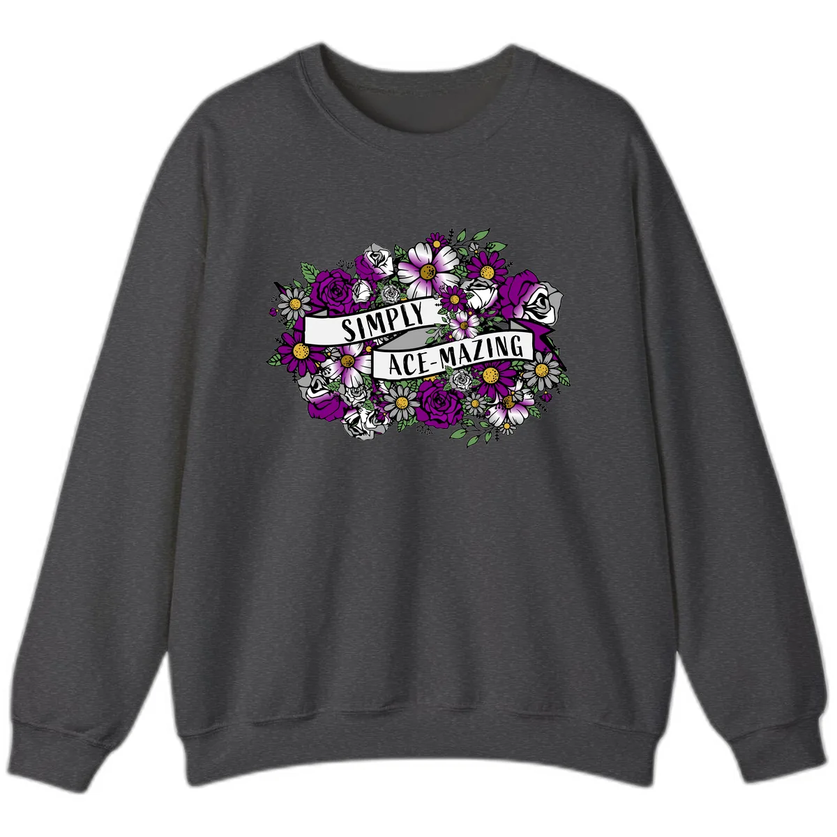 Simply Ace-Mazing Sweatshirt in Dark Heather