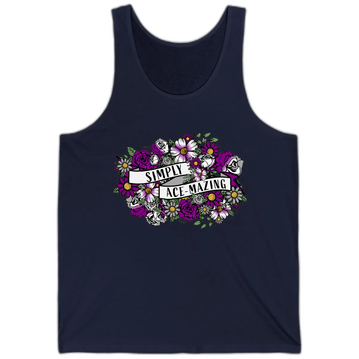 Simply Ace-Mazing Tank in Navy