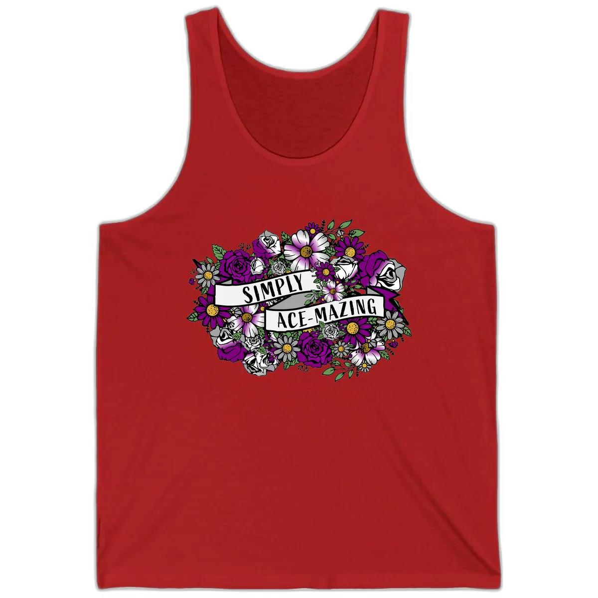 Simply Ace-Mazing Tank in Red