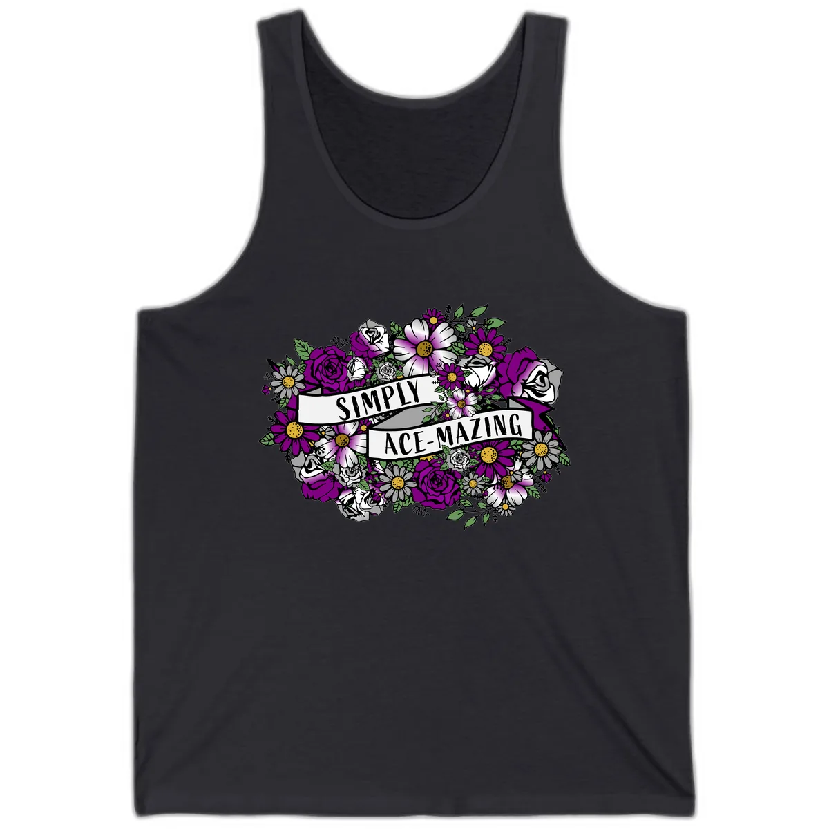 Simply Ace-Mazing Tank in Dark Grey