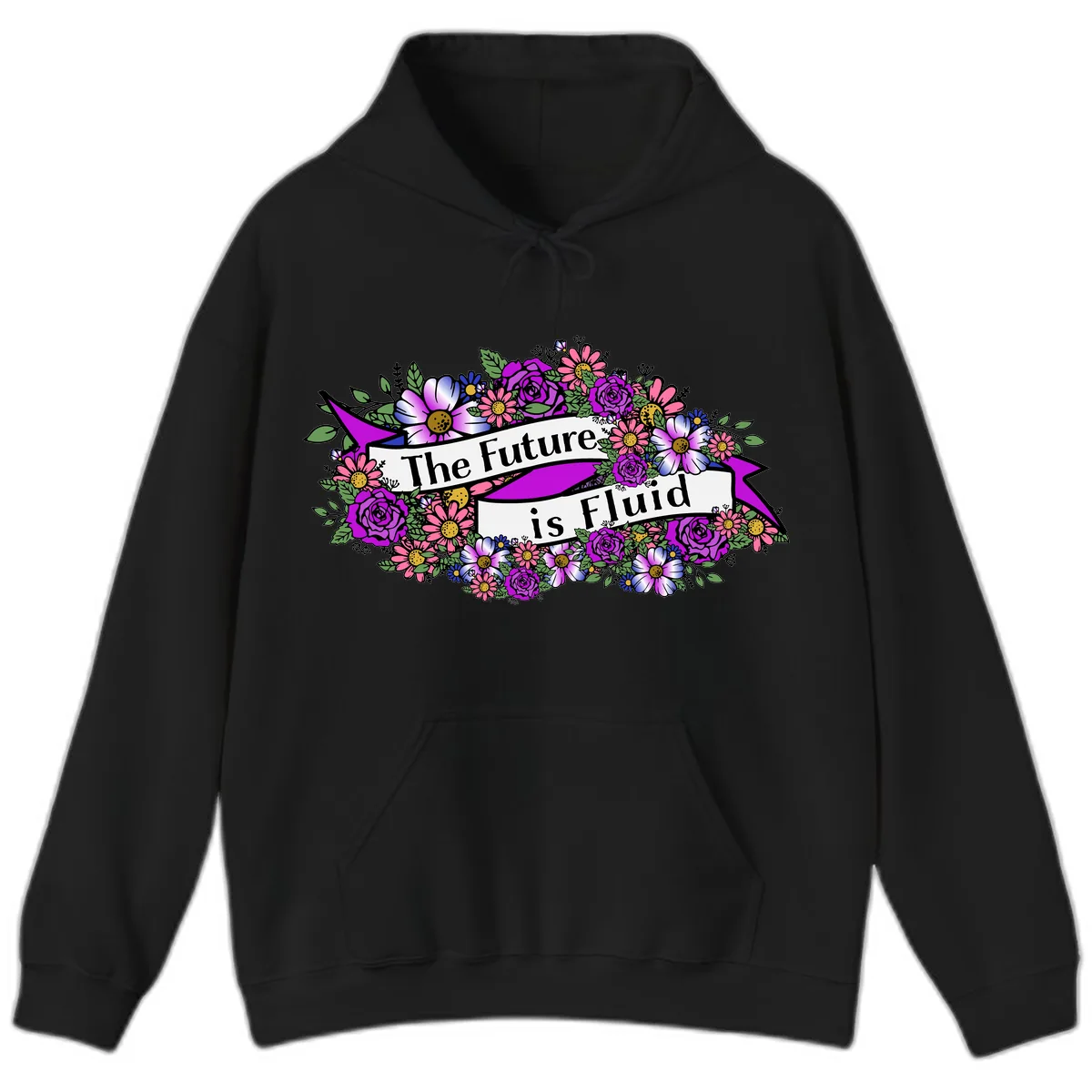 The Future Is Fluid Hoodie in Black