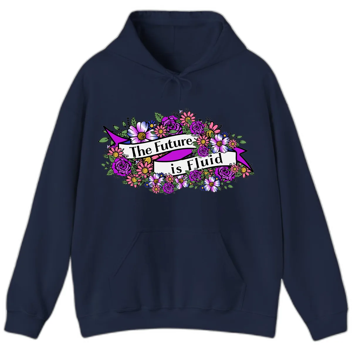 The Future Is Fluid Hoodie in Navy