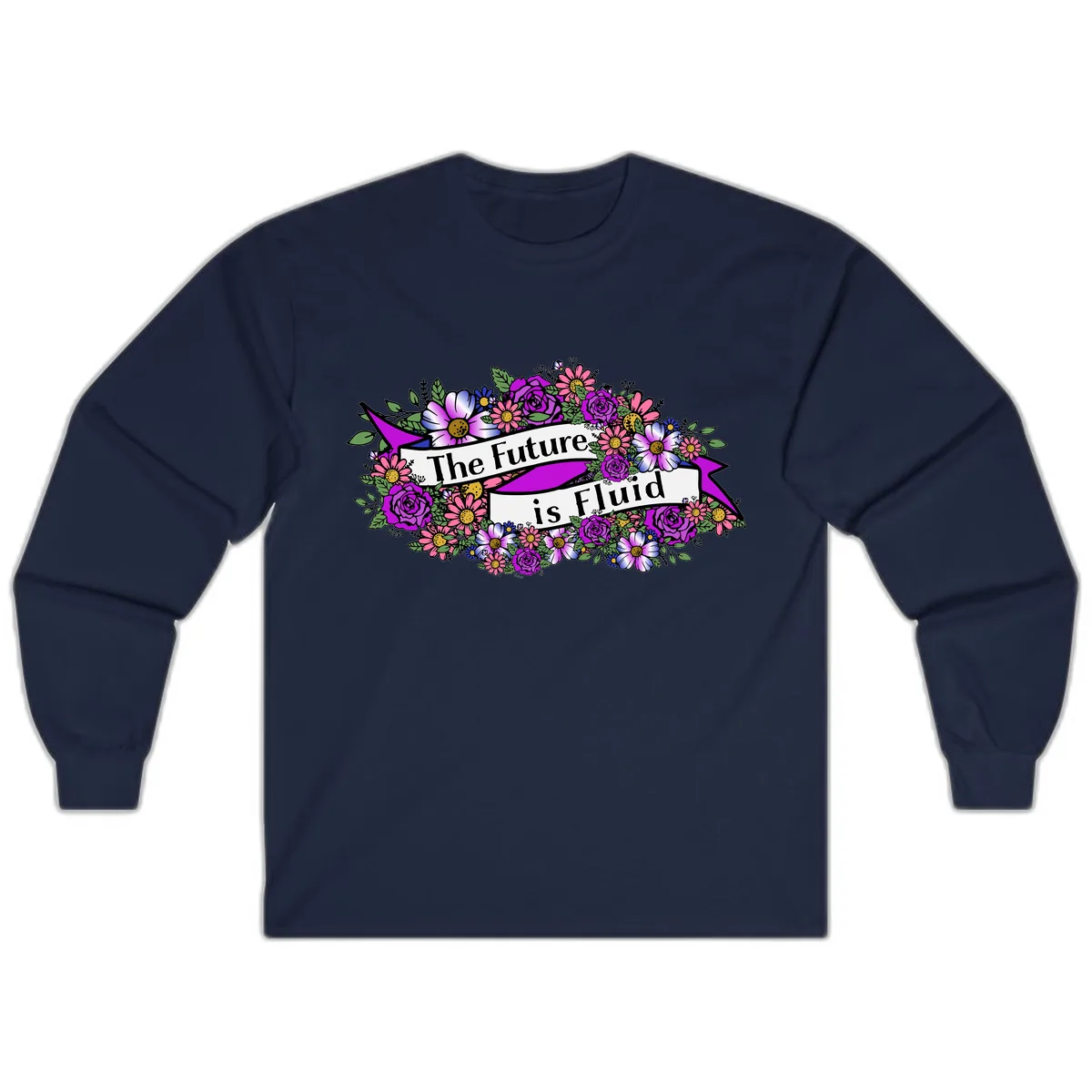 The Future Is Fluid Long Sleeve in Navy