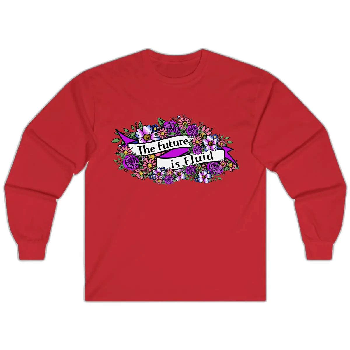 The Future Is Fluid Long Sleeve in Red