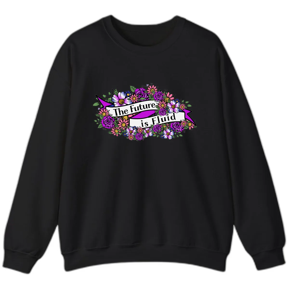 The Future Is Fluid Sweatshirt in Black